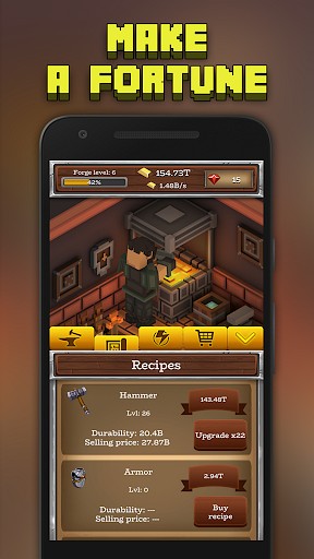ForgeCraft - Idle Tycoon. is like Cash, Inc.