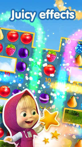 Masha and The Bear Jam Day Match 3 games for kids is like Fishdom
