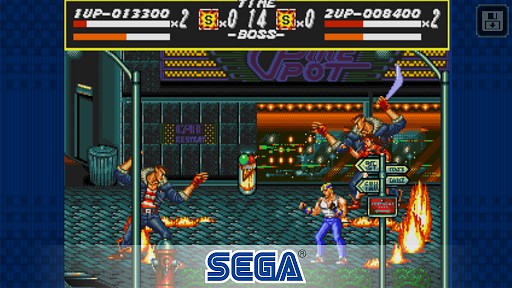 Streets of Rage Classic is like Fire Up!