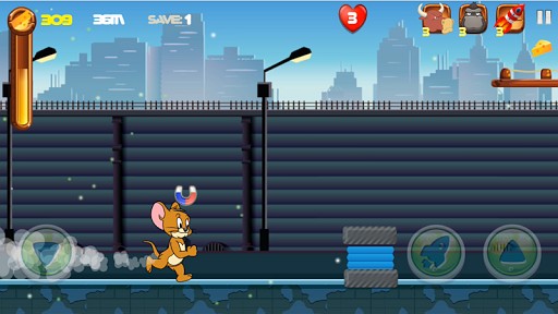 Adventure Tom and Jerry Run: Escape from Alien is like Fluffy Fall: Fly Fast to Dodge the Danger!