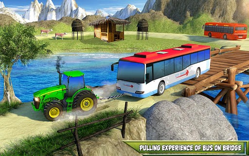 Tow Tractor Games 2018: Rescue Bus Pulling Game is like Pulling USA 2