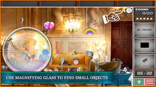Hidden Objects Mansion game