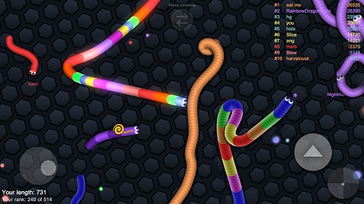 Snake Vs Worm IO game