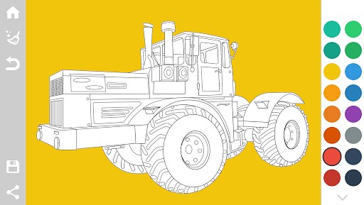 Tractors Coloring Pages Game similar to Unicorn Coloring Book