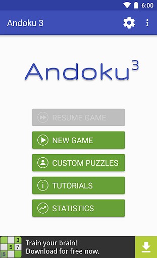 Sudoku: Andoku 3 Free game like Sudoku