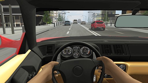 Racing in Car 2 game like Extreme Car Driving Simulator