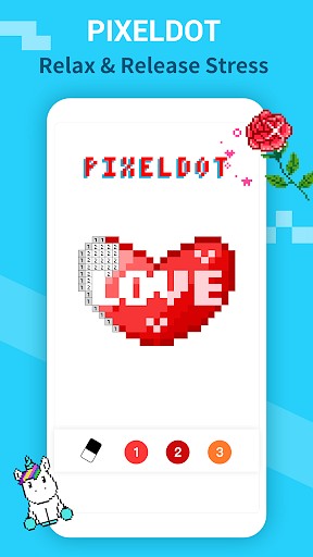 PixelDot - Color by Number Sandbox Pixel Art game like Voxel - 3D Color by Number