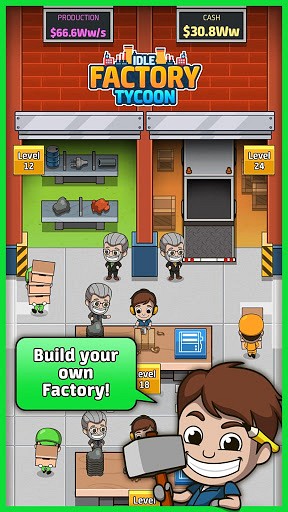 Idle Factory Tycoon game like Taps to Riches