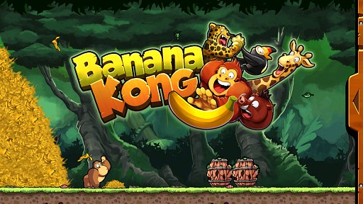 Banana Kong game like Red Ball 4
