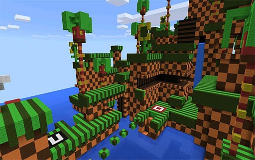 Sonic Parkour! parkour MCPE map! game like Sonic Forces: Speed Battle