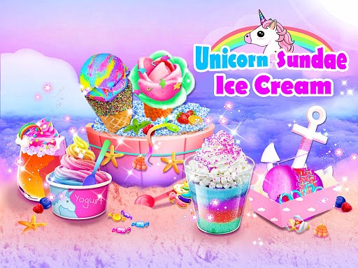 Unicorn Ice Cream Sundae - Ice Desserts Maker game like Papa's Freezeria To Go!