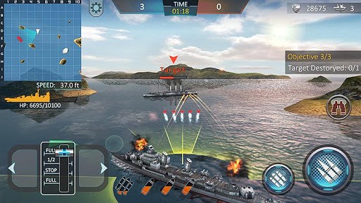 Warship Attack 3D game like EvoCreo