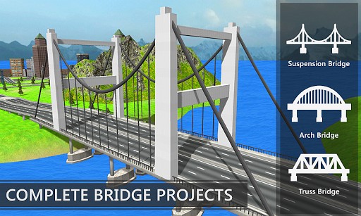 Bridge Building Sim: Riverside Construction Games